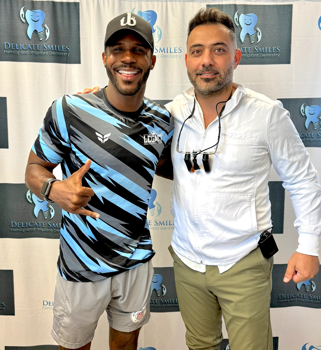 Delicate smiles milwaukee dentist with athlete