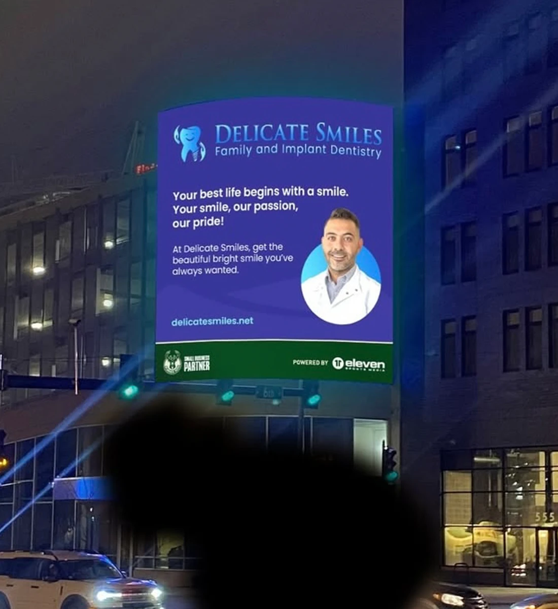 Delicate smiles milwaukee downtown billboard