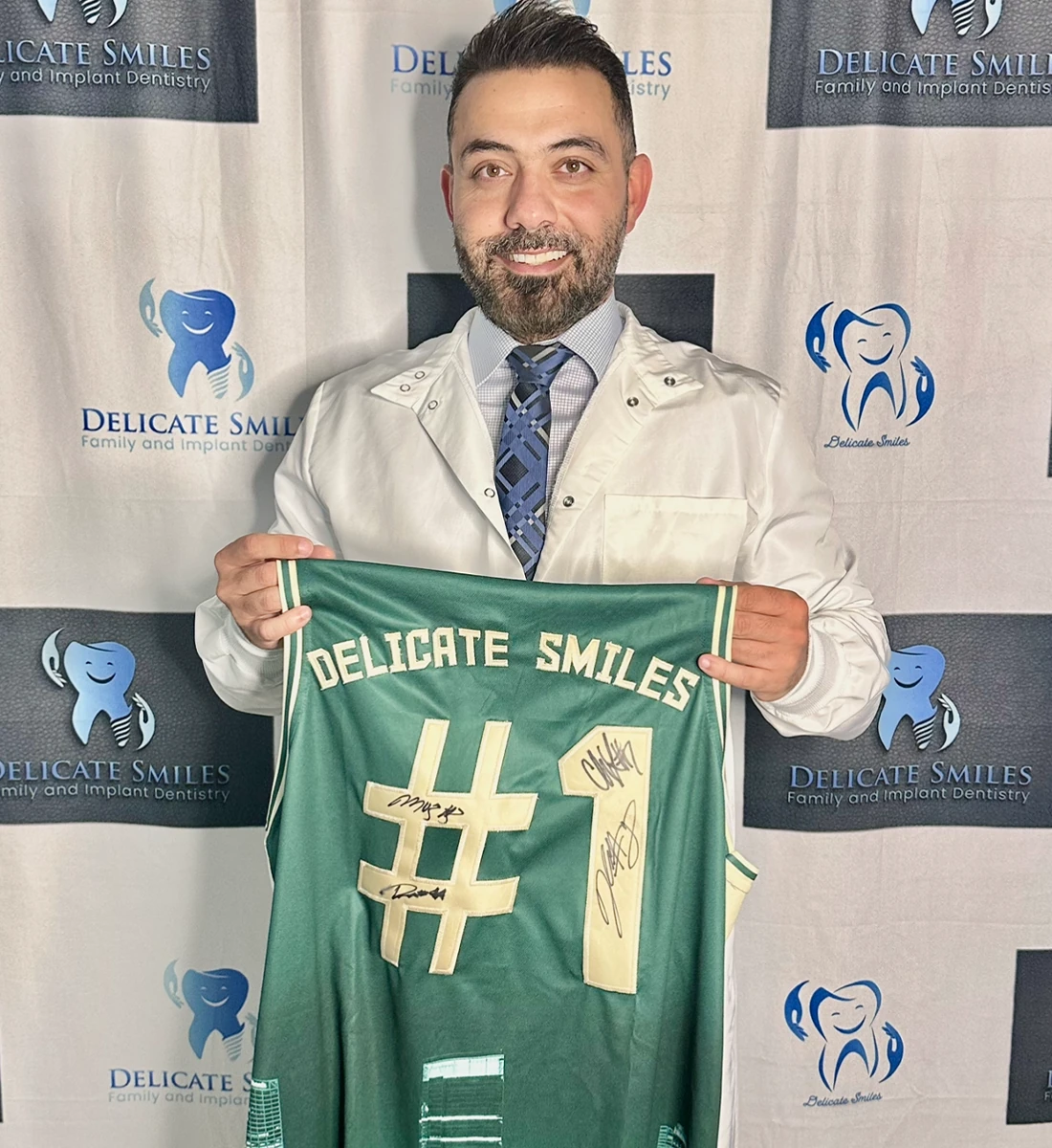 Delicate smiles milwaukee signed number 1 jersey